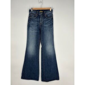 Ralph Lauren Rugby Jeans Womens Blue 25 Flare 100% Cotton Dark 33" Inseam